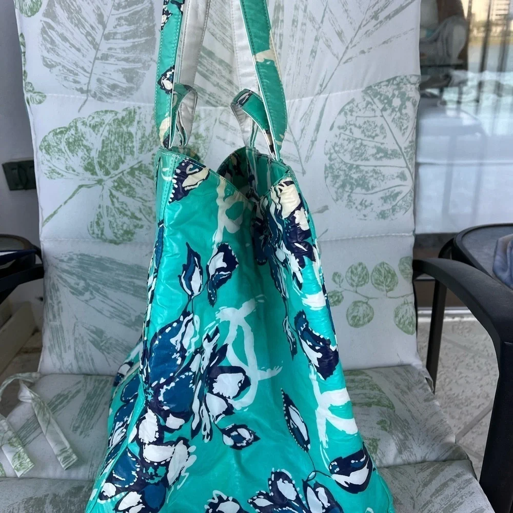 Chanel large floral tote.